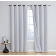 thumbnail image 2 of THD Passaic Geometric 100% Blackout Total Privacy Energy Efficiency Window Treatement Grommet Curtains - Set of 2 Panels, 2 of 6