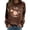 Brown, variant on Pumpkin Womens Halloween Sweatshirt Ladies Fashion Long Sleeve Graphic Casual Fit Comfortable Pullover Tops Letter Print Hoodie Fall Trendy Clothes Light Blue S-2Xl