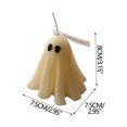 thumbnail image 3 of 2 Pcs Halloween Ghost Candles Ghost Scented Candles White Candles Spooky Candles Gifts for Ghost Decor Home Decor Halloween Party Bedroom Room Table Decorations, 3 of 5