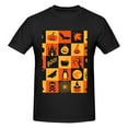 thumbnail image 4 of Bingfone Halloween Banner Symbols Men'S Loose Fit Short-Sleeve Pocket T-Shirt, 4 of 7