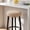 Khaki-KH, variant on MMJ Chair Cushions Round Bar Stool Cover Elastic Textured Fabric Slipcover Stretch Protector Adjustable Swivel Rolling Seat 14.17-18.89in