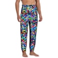 thumbnail image 4 of Kdxio Colorful Tie Dye Stained Glass 2 Pattern Joggers,Sweatpants for Men with Pockets-Medium, 4 of 5