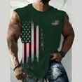 thumbnail image 2 of Men's Patriotic Tank Top Flag Sleeveless Shirt Summer Gym Workout Funny Graphic Tee for 4th of July Celebrations, 2 of 4