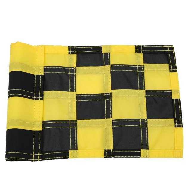 Flag, UV Resistant Putting Green Flags, For Backyard Outdoor Practices Black & Yellow