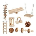 thumbnail image 1 of 10x Hámster de madera Juguete Conejillo de Bolas de sandía Yuyangstore juguetes masticables de hámster, 1 of 8