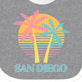 thumbnail image 4 of Inktastic San Diego California Beach Vacation Girls Baby Bib, 4 of 4