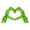 Green, variant on Halloween Skeleton Heart Hands, Gothic Decor,For Home Bookshelf Table & Gothic Wedding Gift