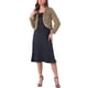 thumbnail image 2 of CHAQUETA CORTA ABIERTA INSPIRADA EN CHIC PARA MUJER, BOLERO DE FALSO PIEL DE MANGA LARGA, ABRIGO DE INVIERNO, TAMAÑO L, CAQUI OSCURO, 2 of 6