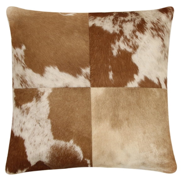 The Pioneer Woman Patchwork Cowhide Decorative Pillow, 18 x 18, Multicolor