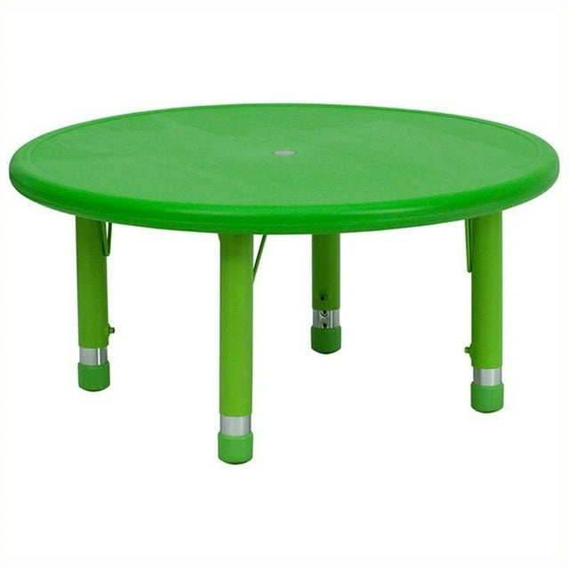 Bowery Hill 45" Table Ronde d'Activités en Vert