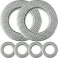 thumbnail image 1 of Miangastore Curtain Rings With Eyelet ABS Plastic Light Grey 6Pcs 2.75In, 1 of 9