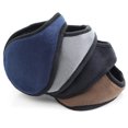 thumbnail image 3 of 4 piezas unisex de forro polar orejeras plegables invierno exterior oído calentador de orejas para hombre mujer orejeras, 3 of 5