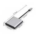 thumbnail image 1 of Tipo C Hub 4 En 1 Adaptador 4K Usb C A Puerto De Carga Usb 3.0 87W Pd Dual Compatible Con Hdmi Para Macbook Monstrate EL012976-00, 1 of 6