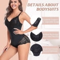 thumbnail image 3 of Shapewear Bodysuit For Women Tummy Control Waist Shaper Bodysuits Lace Body Briefer, 3 of 5