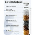 thumbnail image 2 of -001 replacement filter (2 pack) suitable for -003 filtered handheld shower heads, 5-medium hard water softening system, healthier skin and hair., 2 of 4