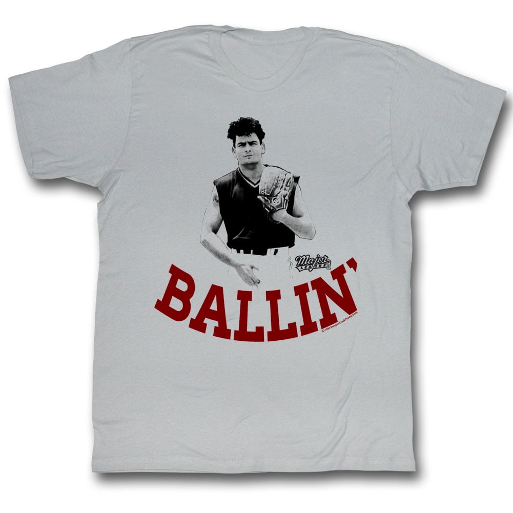 Major League Men's Ballin T-shirt Silver 