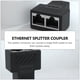 thumbnail image 3 of RomaMX 5pcs RJ45 hembra 1 a 2 puerto Adaptador de zócalo hembra RJ45 Conector de red, 3 of 7