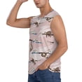 thumbnail image 3 of Balery Cloud Sloth Camisetas sin mangas para hombre, absorbe la humedad y protege contra el mal olor.-Large, 3 of 7