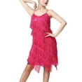 thumbnail image 3 of MSemis Womens Shiny Flapper Dress 1920s Vintage Fringed Tassels Hem Charleston Dress, 3 of 3