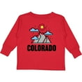 thumbnail image 3 of Inktastic Colorado Mountains and Clouds Boys or Girls Long Sleeve Toddler T-Shirt, 3 of 5