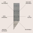 thumbnail image 4 of JONATHAN Y SAVANNAH 2 x 8 Runner Rug, Zana Moroccan Machine-Washable Reversible - Navy/Cream, SVH110A-28, 4 of 9