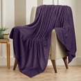 thumbnail image 6 of Utopia Bedding 100% Cotton Thermal Blanket Plum Queen Size Soft, Lightweight, Breathable, Cozy Spring and Summer Blankets for Bed, Home Room Decor Gifts for Women and Men (90x90 Inches), 6 of 9