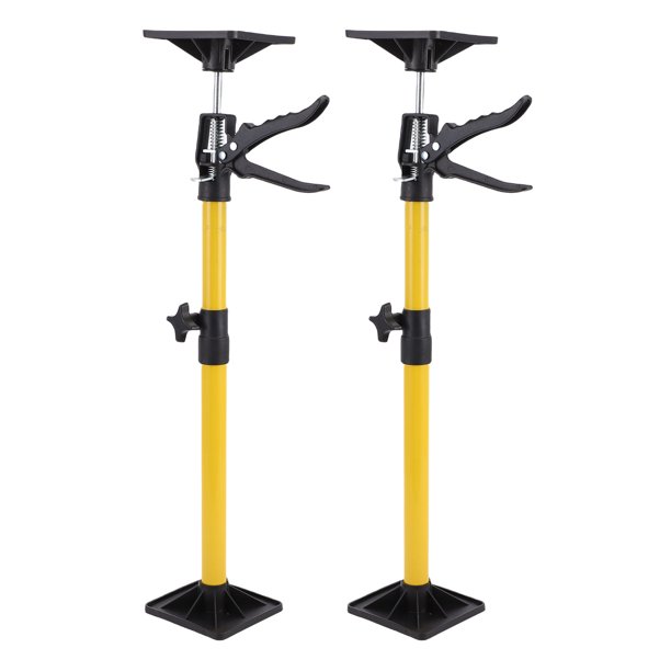 M Buder 2 Juegos de Gatos de Armario Poste de Soporte Telescópico de Metal para Instalación de Gabinetes de Baño y Techo 50-115 cm / 19.7-45.3 in Amarillo Resistente 40kg