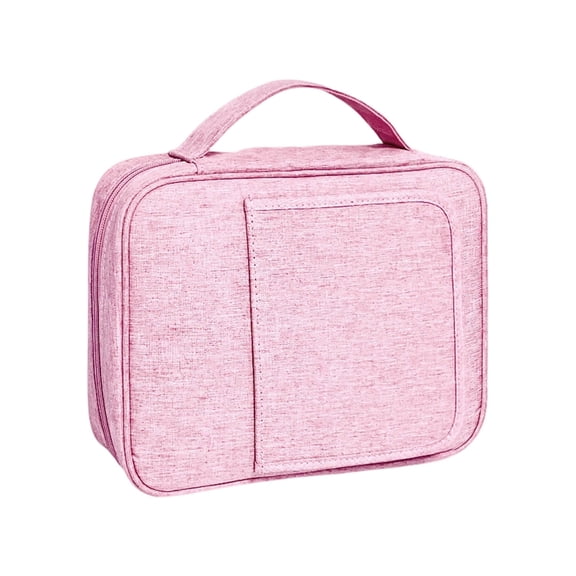 Large Bible Tote Bag with Pocket Study Holder for Prayer and Daily Use Pink