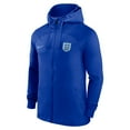 thumbnail image 2 of Men's Nike Blue England National Team Strike Raglan Hoodie Full-Zip Track Jacket, 2 of 3