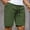 Army Green, variant on Zylanna Men's Casual Shorts, with Pockets 2025 New Style Solid Color Elastic Waist Athletic Sport Summer Short Pants for Man Army Green Size L