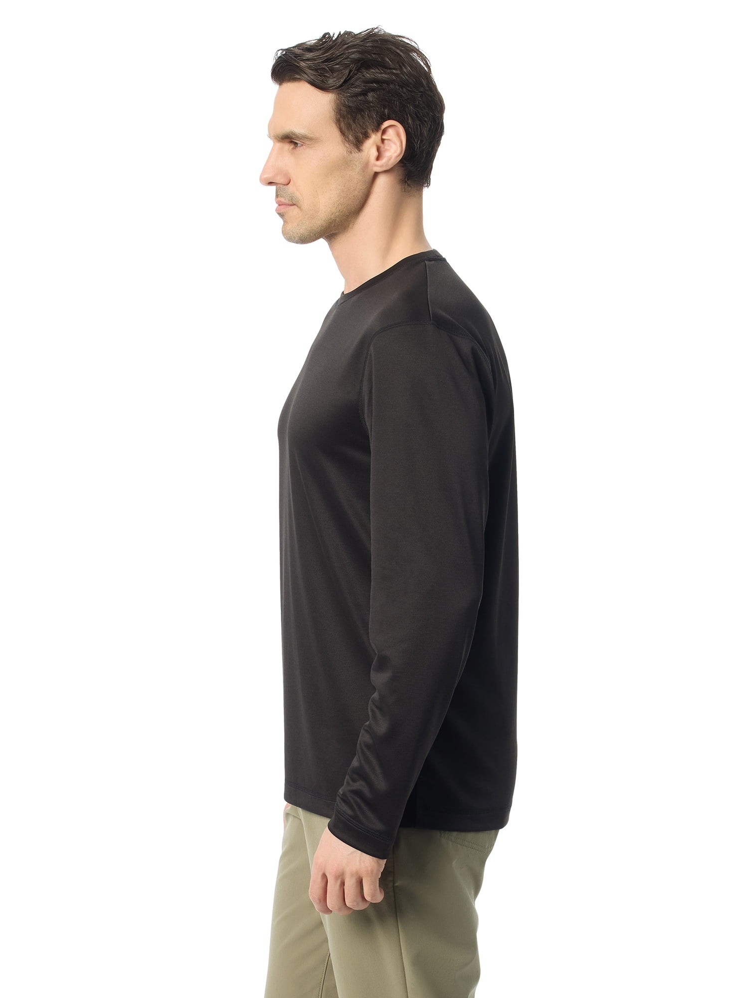 Bass & Co Men's & Big Men's Long Sleeve Hiker Tech Tee, Sizes S-XXXL