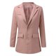 thumbnail image 2 of Gibobby Blazer de mujer casual Blazer De Mujer Chaqueta De Traje De Manga Larga Chaqueta Bolero Traje Cárdigan De Gabardina(Rosa,M), 2 of 5