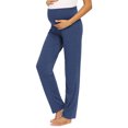 thumbnail image 1 of asdoklhq Maternity Clothes for Women,Versatile Soft And Comfortable Yoga Maternity Pajamas Pure Color Pregnant Pants, 1 of 5