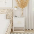 thumbnail image 2 of Lennasa White 2 Drawers  Wood End Table, 2 of 9