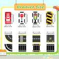 thumbnail image 6 of Magnetic Tiles Road Set, 26Pcs Large Double Sided Magnetic Blocks with Pullback Cars & Traffic Signs, Toys for Kids Ages 4-8, Creative Gifts for 3+ Years Old Boys Girls, 6 of 6