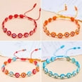 thumbnail image 3 of GKNET 8mm Good Luck Evil Eye Resin Handmade Braided Bead Bracelet Women Delicate Jewelry Party-Blue, 3 of 9