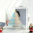 thumbnail image 4 of 3D PopUp Christmas Tree Ornament Mini Neon Film Greeting Card Envelope Set Holiday Desktop Decor for Home Office, 4 of 10