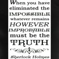 thumbnail image 3 of CafePress - Sherlock Holmes Impossible Quote Pajamas - Women's Dark Pajamas, 3 of 4