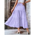 thumbnail image 2 of Cuteduck Women's Flowy Pleated Tiered Skirt Casual A-Line Midi Skirt S-2XL, 2 of 7