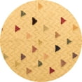 thumbnail image 1 of Ahgly Company Indoor Round Solid Brown Modern Area Rugs, 7' Round, 1 of 4