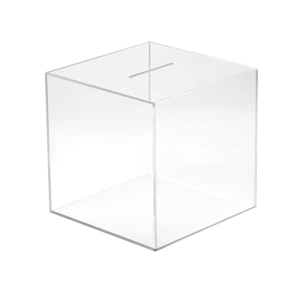 WSRRDRECVHi - Caja para guardar monedas en forma de cubo transparente de acrílico, para ahorrar dinero, 2024