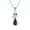 Black, variant on Womens Gemstone Black Opal Cat Pendant Necklace Sterling Silver - Cute Animal Jewelry