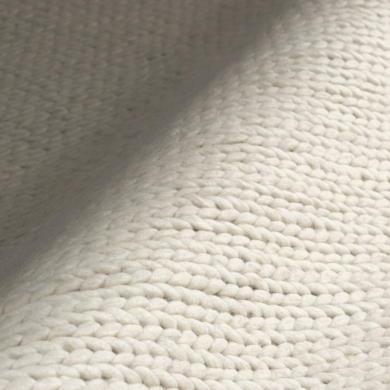 nuLOOM Hand Woven Penelope Braided Wool Area Rug for Living Room