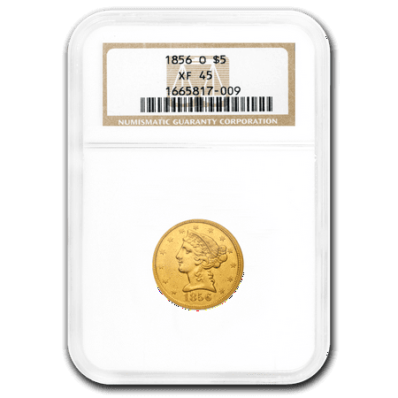 1856-O $5 Liberty Gold Half Eagle XF-45 NGC