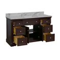 thumbnail image 3 of Sydney 60" Single Bathroom Vanity with Chocolate Cabinet and Carrara Marble Top, 3 of 6