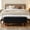 Black, variant on StorageWorks Upholstered Flip Top Storage Bench with Solid Wood Leg for Bedroom