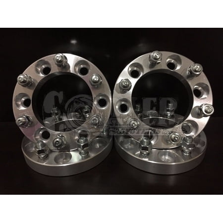 For GMC C2500 88-00 6x139.7 Wheel Spacers 1" Adapters 14X1.5 6 lug 6x5.5 billet
