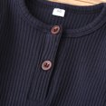 thumbnail image 6 of Izhansean Newborn Baby Boy Girl Long Sleeve Knitted Romper Jumpsuit One-Pieces Clothes Navy Blue 9-12 Months, 6 of 8