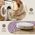 thumbnail image 5 of ODIKA Interlocking Boho Mosaic Geometric Abstract Swirl Ombre Purple Flowing Dynamic Pet Friendly & Kids Safe for Bedroom, Bedside, Nursery, 5 of 7