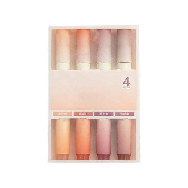 WIFKLSIIPG Highlighter Set Color Student Hand Mark Quick Drying Soft Head Highlighter